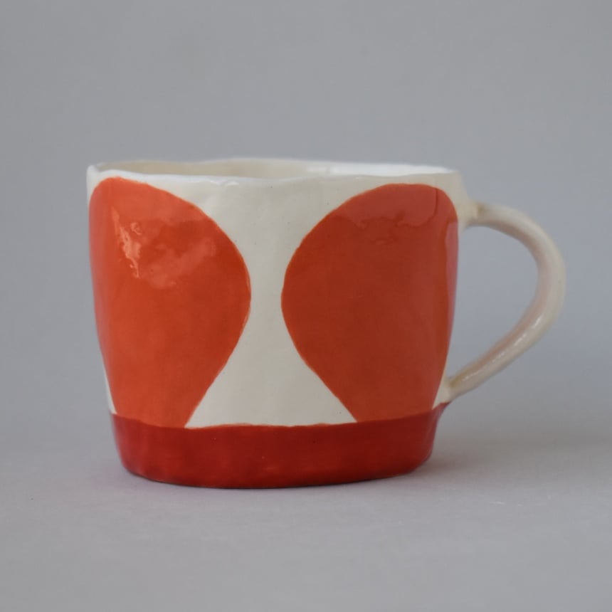 Image of Orange Dot Coffee Cup