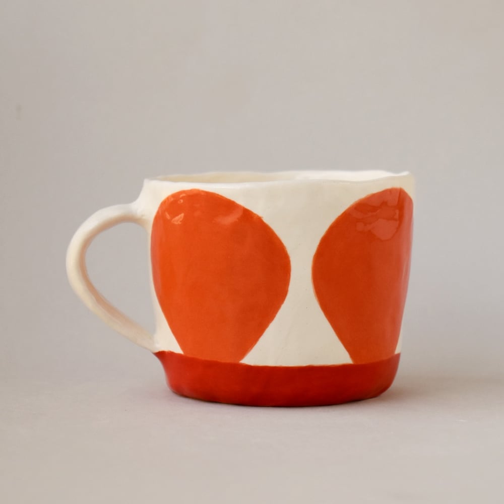 Image of Orange Dot Coffee Cup