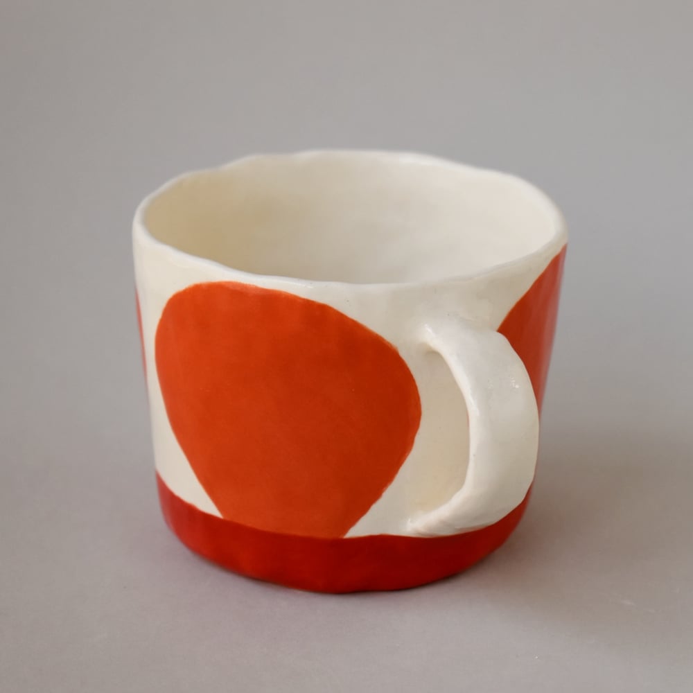 Image of Orange Dot Coffee Cup