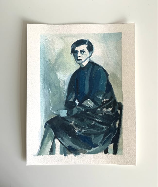 The Secretary ~ Original painting
