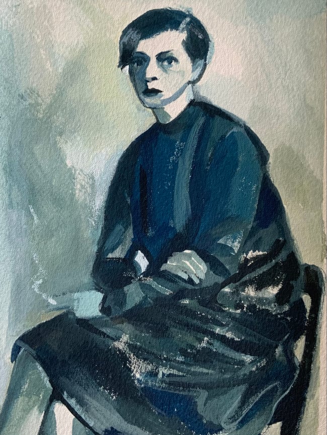 The Secretary ~ Original painting