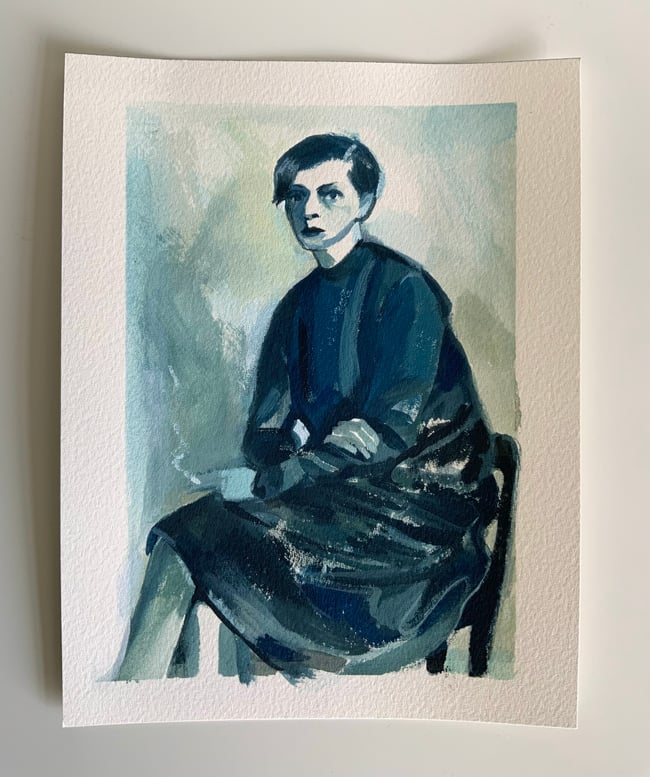 The Secretary ~ Original painting
