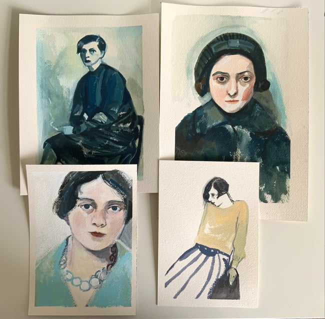 The Secretary ~ Original painting