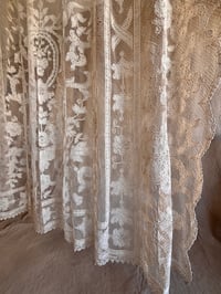 Image 1 of EARLY 20TH CENTURY TAMBOUR LACE PANEL