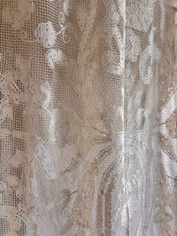 Image 4 of EARLY 20TH CENTURY TAMBOUR LACE PANEL