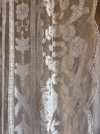 Image 5 of EARLY 20TH CENTURY TAMBOUR LACE PANEL