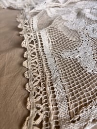 Image 7 of EARLY 20TH CENTURY TAMBOUR LACE PANEL