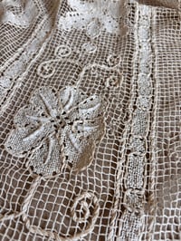 Image 6 of EARLY 20TH CENTURY TAMBOUR LACE PANEL