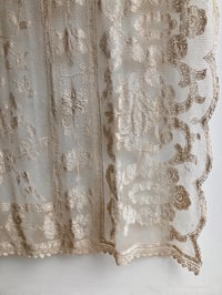Image 14 of EARLY 20TH CENTURY TAMBOUR LACE PANEL