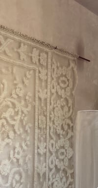 Image 19 of EARLY 20TH CENTURY TAMBOUR LACE PANEL