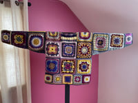 Image 4 of 049 - Medium - Granny Square Purple Gold