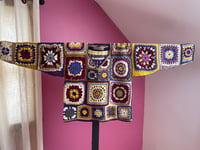 Image 3 of 049 - Medium - Granny Square Purple Gold