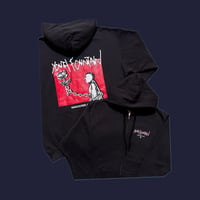 Chain Rose Zip Hoodie