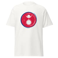 Image 1 of Flag Chest Printed Tshirt Black/White