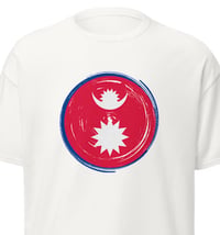 Image 2 of Flag Chest Printed Tshirt Black/White