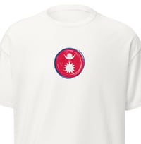 Image 4 of Flag Mini Chest Printed Tshirt Black/White