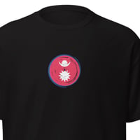 Image 2 of Flag Mini Chest Printed Tshirt Black/White