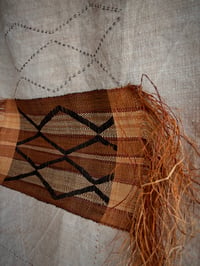 Image 7 of PANEL WITH FRINGED WOVEN RAFIA 