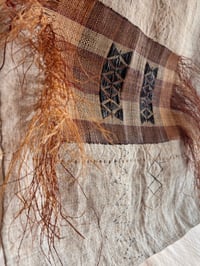 Image 10 of PANEL WITH FRINGED WOVEN RAFIA 