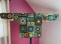 Image 3 of 045 - Large - Granny Square Green Brown