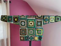 Image 4 of 045 - Large - Granny Square Green Brown