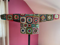 Image 4 of 047 - Medium - Granny Square Chartruse Orange