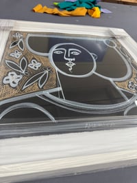 Image 2 of "Woman in Black & Gold" by America Martin