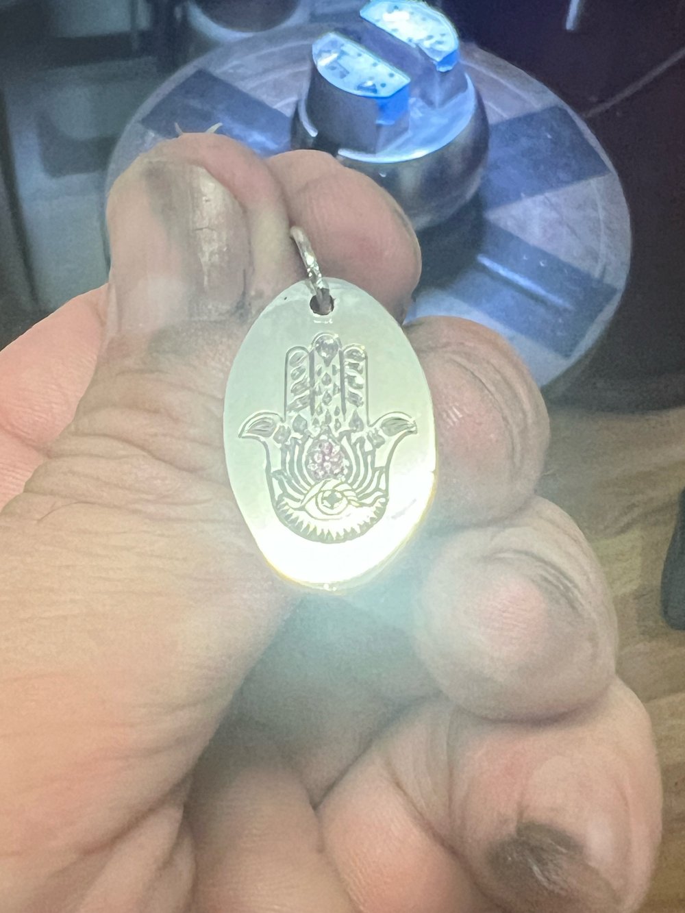 Hamsa hand pendant 