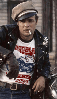 Image 4 of Trouble Queen – God Save The Twin Vintage Motorcycle T-Shirt