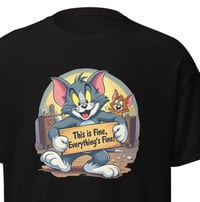 Image 2 of Tom And Jerry Tshirt Black/White