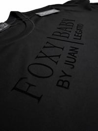 Image 2 of FOXY BABY BY JUAN LEGATO Black Signature Logo Tee