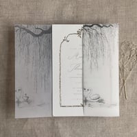 Image 9 of Willow and Swan printed vellum wrap for 5x7 cards PACK of 10