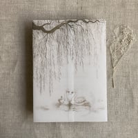Image 2 of Willow and Swan printed vellum wrap for 5x7 cards PACK of 10