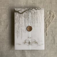 Image 1 of Willow and Swan printed vellum wrap for 5x7 cards PACK of 10