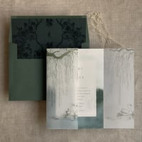 Image 16 of Willow and Swan printed vellum wrap for 5x7 cards PACK of 10