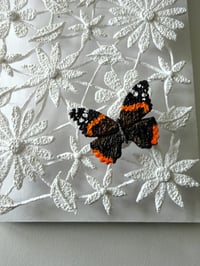 Image 4 of White Flowers Wall Sculpture
