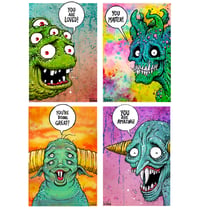 Image 1 of MONSTER AFFIRMATIONS art prints 