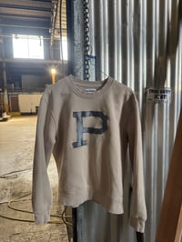 Image 1 of Denim on Beige P Crewneck