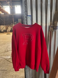 Image 1 of Red on Red P Crewneck