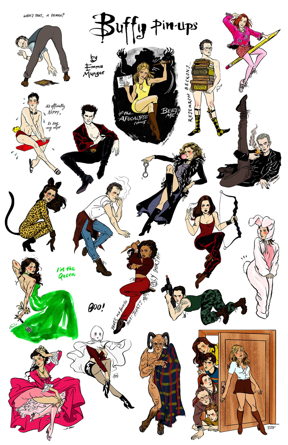 Image of Buffy Pin-Ups Flash Sheet