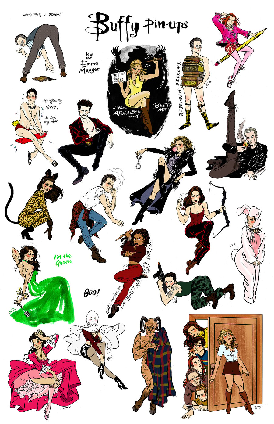 Image of Buffy Pin-Ups Flash Sheet