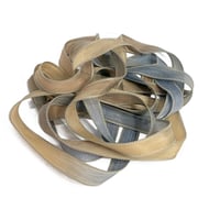 Image 4 of 1PC. NOSTALGIA  42" hand dyed wrist wrap bracelet silk ribbon/by COLOR KISSED SILK