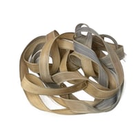 Image 2 of 1PC. NOSTALGIA  42" hand dyed wrist wrap bracelet silk ribbon/by COLOR KISSED SILK