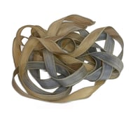 Image 6 of 1PC. NOSTALGIA  42" hand dyed wrist wrap bracelet silk ribbon/by COLOR KISSED SILK