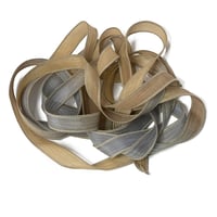 Image 1 of 1PC. NOSTALGIA  42" hand dyed wrist wrap bracelet silk ribbon/by COLOR KISSED SILK