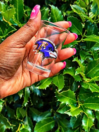 Baltimore Ravens Inspired Football Shot Glass