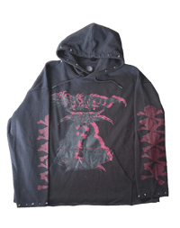 Image 1 of 2PRINT CUTED HOODIE