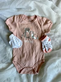 Image 1 of Duck Duck Goose Bodysuit/Mittens/Socks Set