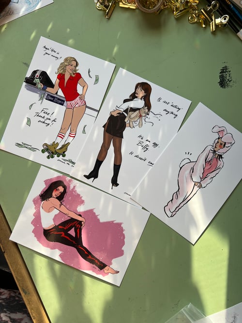 Image of HellmouthCon Pin-up Postcard Pack (or individuals!)