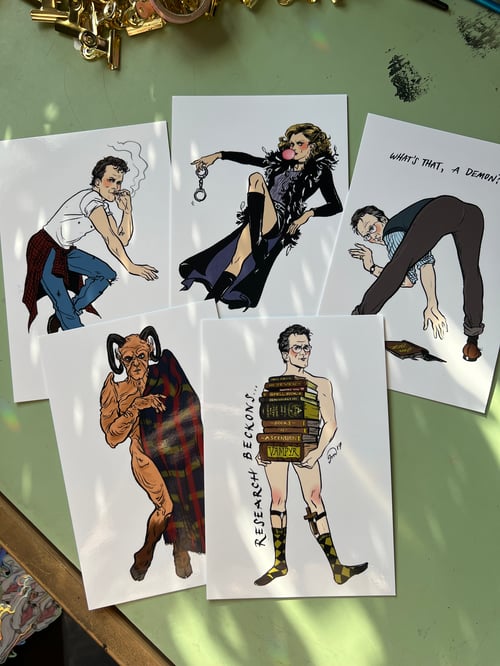Image of HellmouthCon Pin-up Postcard Pack (or individuals!)